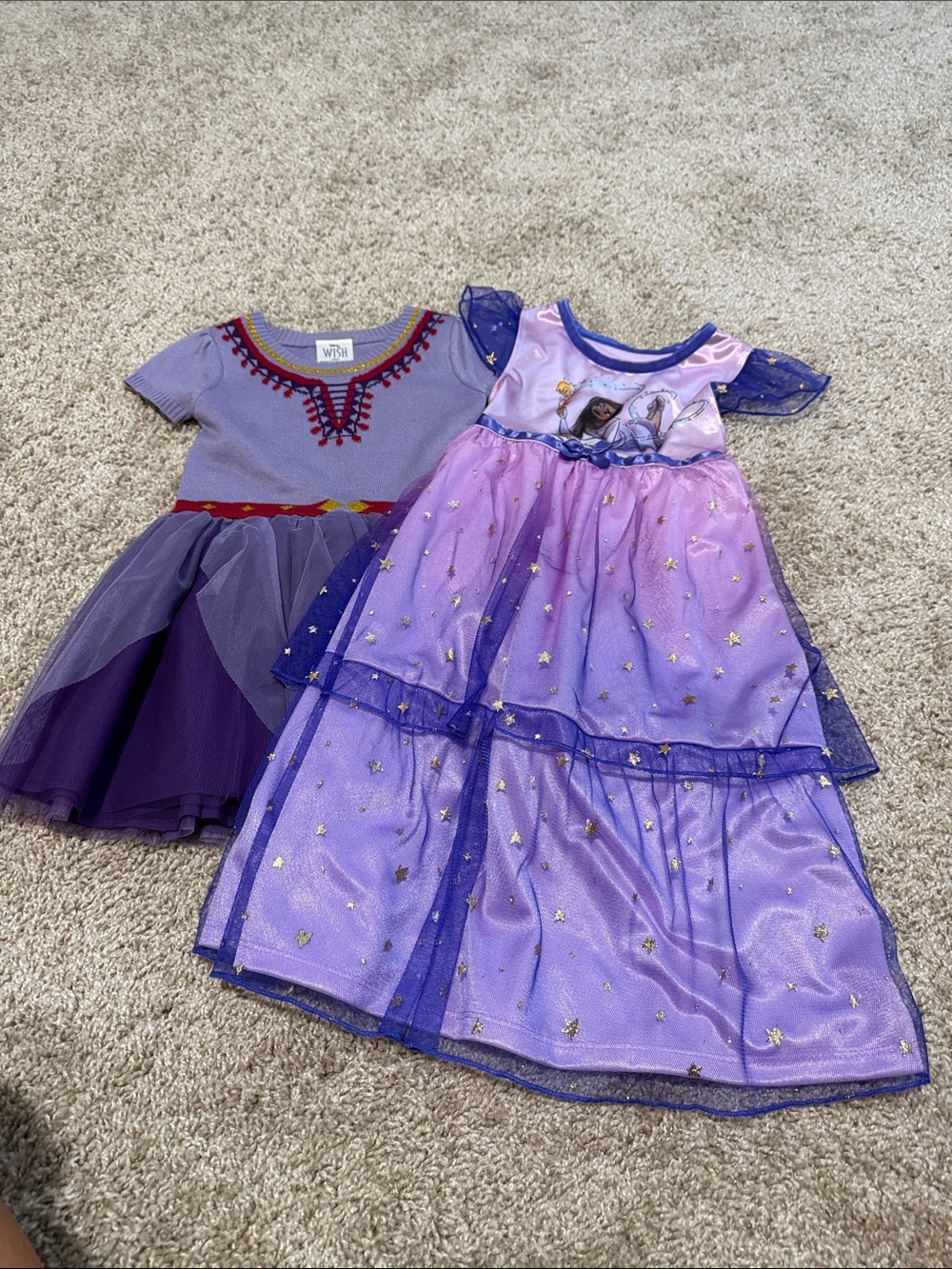 Disney Wish Purple Princess Duo Dress Set with Star Sparkle